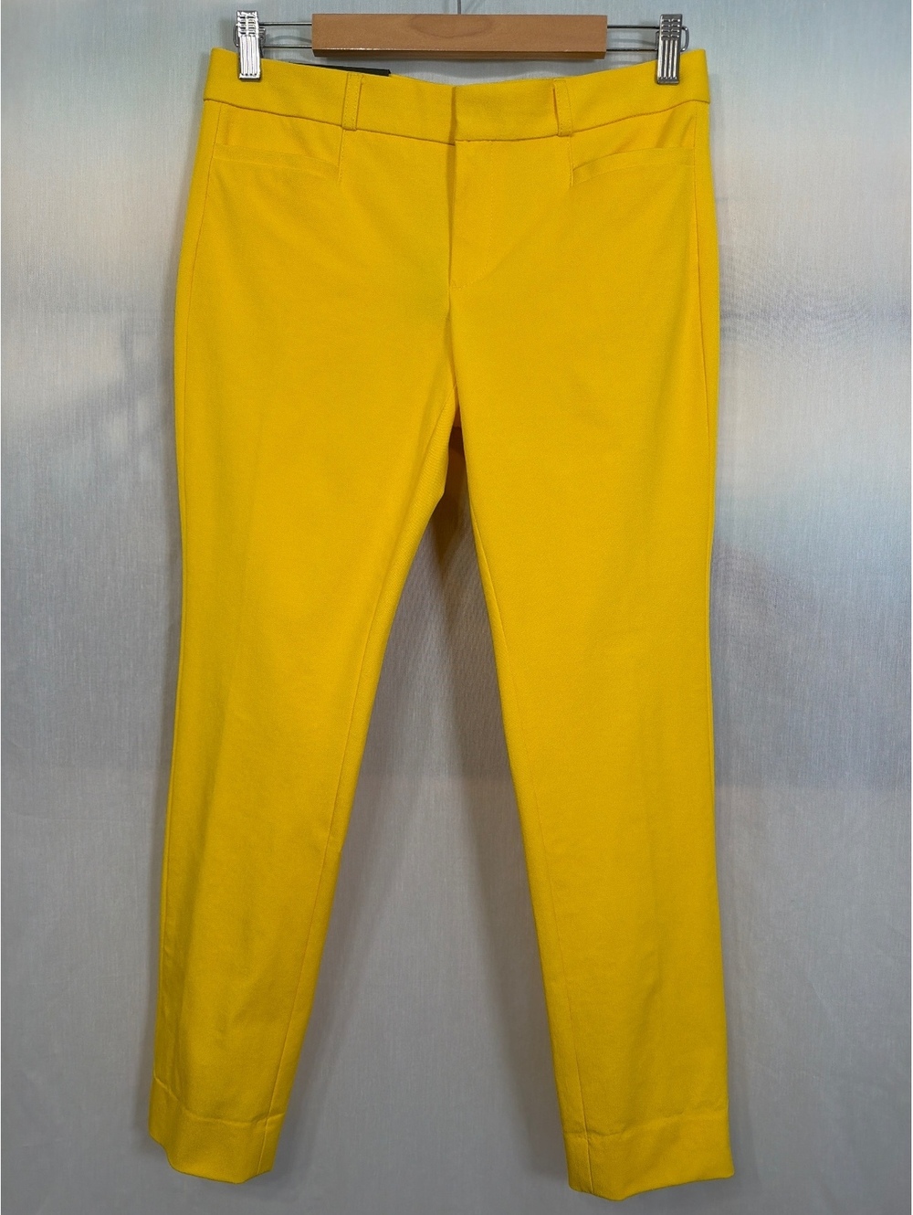 NWT Banana Republic Yellow Sloan Ankle Length Pants Women's 4
